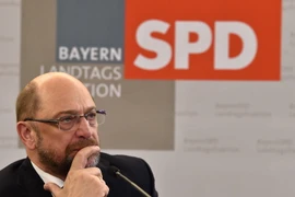 Lãnh đạo SPD Martin Schulz trong cuộc họp báo với sau một hội nghị tại Irsee, miền nam Đức ngày 17/1. (Nguồn: AFP/TTXVN)