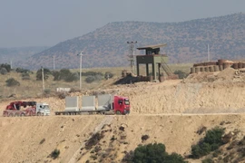 Quang cảnh khu vực Afrin trên biên giới Syria - Thổ Nhĩ Kỳ ngày 9/6/2017. (Nguồn: AFP/TTXVN)