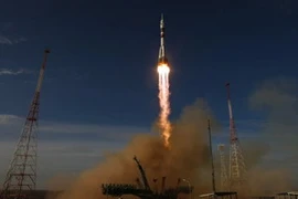 Phóng tàu vũ trụ Soyuz tại sân bay Baikonur. (Ảnh: NASA)