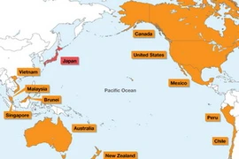 Các nước tham gia đàm phán TPP. (Nguồn: nippon.com)