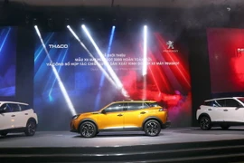 Mẫu xe SUV Peugeot 2008 được THACO ra mắt ngày 12/12. (Ảnh: Trần Tĩnh/TTXVN)