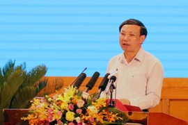 Bí thư Tỉnh ủy, Chủ tịch Hội đồng Nhân dân tỉnh Quảng Ninh Nguyễn Xuân Ký. (Ảnh: Văn Đức/TTXVN)