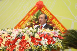 Ông Trần Văn Nam tái đắc cử Bí thư Tỉnh ủy Bình Dương khóa XI. (Ảnh: Dương Chí Tưởng/TTXVN)