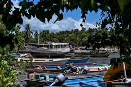 Quang cảnh cảng Guiria, Venezuela, nơi con tàu bị đắm khởi hành đến Trinidad và Tobago. (Nguồn: AFP)