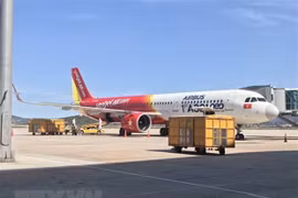 Một chuyến bay của VietJet đưa công dân Việt Nam về nước. (Ảnh minh họa. Nguồn: TTXVN)