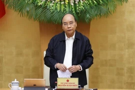 Thủ tướng Nguyễn Xuân Phúc phát biểu. (Ảnh: Thống Nhất/TTXVN)