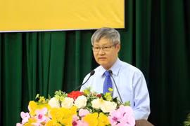 Ông Võ Tấn Thành, Phó Chủ tịch Phòng Thương mại và Công nghiệp Việt Nam, phát biểu tại Hội thảo. (Ảnh: Phạm Minh Tuấn/TTXVN)