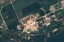 Hình ảnh vệ tinh chụp tổ hợp hạt nhân Yongbyon ở Triều Tiên, ngày 6/8/2012. (Ảnh: AFP/TTXVN)