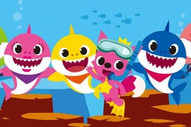 Các nhân vật hoạt hình trong bài hát Baby Shark. (Ảnh: Billboard/TTXVN)