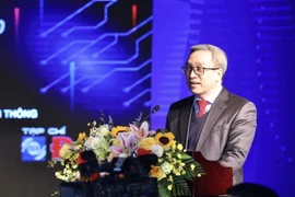 Thứ trưởng Bộ Thông tin và Truyền thông Phan Tâm phát biểu. (Ảnh: Minh Quyết/TTXVN)