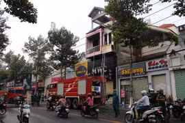 Hiện trường vụ cháy. (Ảnh: TTXVN phát)