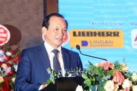 Thứ trưởng Bộ Giao thông Vận tải Nguyễn Nhật. (Ảnh: An Đăng/TTXVN)
