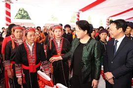 [Photo] Chủ tịch Quốc hội Nguyễn Thị Kim Ngân làm việc tại Yên Bái