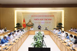 Quang cảnh phiên họp thứ hai Ban Chỉ đạo cải cách hành chính của Chính phủ. (Ảnh: Dương Giang/TTXVN)