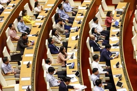 Quang cảnh phiên họp của Quốc hội. (Nguồn: TTXVN)