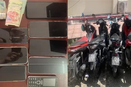 Tang vật bị thu giữ. (Ảnh: TTXVN phát)