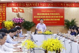 Chủ tịch Quốc hội Vương Đình Huệ phát biểu. (Ảnh: Doãn Tấn/TTXVN)