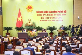 Toàn cảnh kỳ họp. (Nguồn: Trang thông tin điện tử của đoàn đại biểu Quốc hội và Hội đồng Nhân dân thành phố Hà Nội)