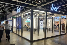 Không gian trưng bày bên trong Triển lãm Chiếu sáng Thông minh ở Hong Kong