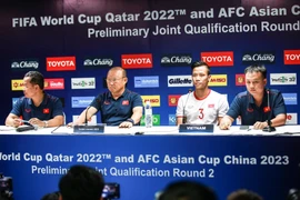 Quang cảnh buổi họp báo. (Ảnh: Trọng Đạt/TTXVN)