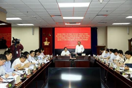 Ủy viên Bộ Chính trị, Phó Thủ tướng Thường trực Trương Hòa Bình phát biểu. (Ảnh: Huy Hùng/TTXVN)