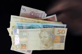 Đồng Real của Brazil tại Rio de Janeiro. (Ảnh: AFP/ TTXVN)