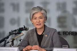 Ngoại trưởng Hàn Quốc Kang Kyung-wha. (Ảnh: AFP/TTXVN)