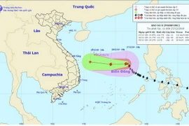 Đường đi của bão. (Nguồn: nchmf.gov)