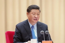 Tổng Bí thư, Chủ tịch Trung Quốc Tập Cận Bình chủ trì hội nghị. (Ảnh: THX/TTXVN)
