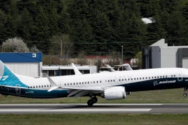 Máy bay Boeing 737 MAX tại nhà máy của Boing ở Seattle, Washington của Mỹ. (Ảnh: AFP/TTXVN)