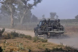 Binh sỹ Cameroon tuần tra. (Ảnh: AFP/TTXVN)