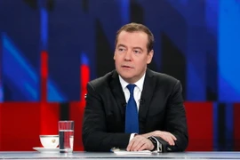 Thủ tướng Nga Dmitry Medvedev. (Ảnh: AFP/TTXVN)