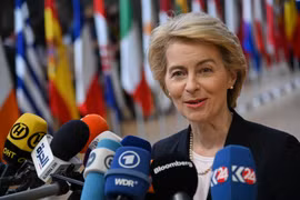 Chủ tịch Ủy ban châu Âu đắc cử Ursula von der Leyen. (Ảnh: THX/TTXVN)