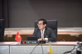 Đại sứ, Trưởng Phái đoàn Thường trực Việt Nam tại ASEAN Trần Đức Bình. (Ảnh: Hữu Chiến/Vietnam+)