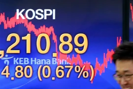 Một phiên gao dịch tại thị trường Seoul của Hàn Quốc. (Ảnh: Yonhap/TTXVN)