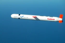 Một vụ thử tên lửa hành trình Tomahawk ở bang California, Mỹ ngày 11/10/2002. (Nguồn: AFP/TTXVN)