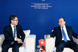 Thủ tướng Nguyễn Xuân Phúc tiếp Giám đốc khu vực Ngân hàng HSBC Dorren Steidle. (Ảnh: Thống Nhất/TTXVN)