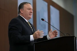 Giám đốc Cơ quan Tình báo trung ương Mỹ Mike Pompeo tại một sự kiện ở Washington, DC ngày 13/4. (Nguồn: AFP/TTXVN)