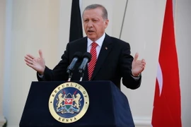Tổng thống Thổ Nhĩ Kỳ Recep Tayyip Erdogan. (Nguồn: EPA/TTXVN)