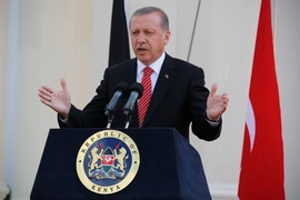 Tổng thống Thổ Nhĩ Kỳ Recep Tayyip Erdogan. (Nguồn: EPA/TTXVN)