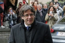 Cựu Thủ hiến vùng Catalonia Carles Puigdemont. (Ảnh: AFP/TTXVN)