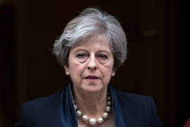 Thủ tướng Anh Theresa May tại thủ đô London. (Ảnh: AFP/TTXVN)