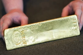 Vàng tại Ngân hàng Trung ương Đức ở Frankfurt am Main, miền trung Đức. (Ảnh: AFP/TTXVN)