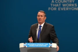 Bộ trưởng Thương mại Anh Liam Fox. (Ảnh: AFP/TTXVN)