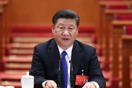 Tổng Bí thư, Chủ tịch Trung Quốc Tập Cận Bình tại Đại hội. (Ảnh: THX/TTXVN)