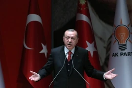 Tổng thống Thổ Nhĩ Kỳ Recep Tayyip Erdogan. (Ảnh: AFP/TTXVN)