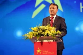 Thứ trưởng Bộ Công thương Đỗ Thắng Hải phát biểu tại lễ bế mạc. (Ảnh: Trần Việt/TTXVN)