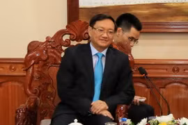Đại sứ đặc mệnh toàn quyền ​Việt Nam tại Lào Nguyễn Bá Hùng. (Ảnh: Phạm Kiên/TTXVN)