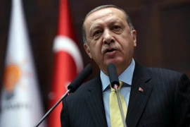 Tổng thống Thổ Nhĩ Kỳ Tayyip Erdogan. (Ảnh: AFP/TTXVN)