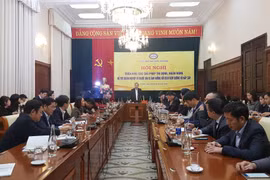 Phó Thống đốc Đào Minh Tú chủ trì hội nghị. (Ảnh: T.H/Vietnam+)